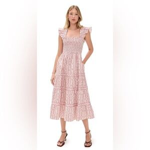 New Hill House Ellie nap dress in Emma ikat stripe